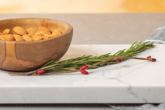 White Carrara quartz chopping boards