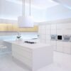 Silestone Blanco Zeus Suede cocina minimalista