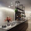 Cocina e isla tradicional de porcelánico Dekton Radium