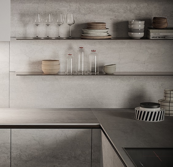 encimera cocina y salpicadero Laminam Pietra Di Savoia Perla