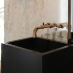 Fregadero moderno Silestone Negro Tebas