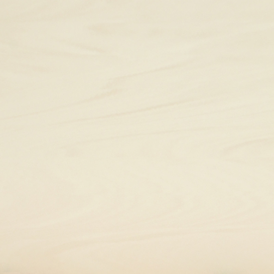 Close-up de superficie Neolith Arena con borde metálico, en tono beige uniforme y textura fina.