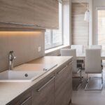 Silestone Coral Clay worktops splashback