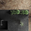 Isla de cuarzo visto de cerca Silestone Corktown