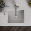 Fregadero integrado de cuarzo Integrity Silestone Desert Silver suede
