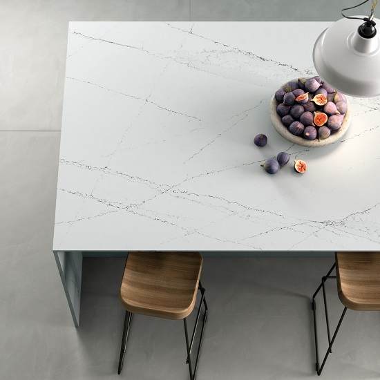 Tope mesa de cuarzo Silestone Ethereal Haze