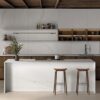 Revestimientos de pared cuarzo Silestone Ethereal Noctis suede