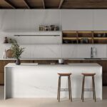 Revestimientos de pared cuarzo Silestone Ethereal Noctis suede