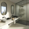 Tocador de baño Silestone Faro White