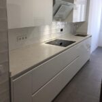 foto de instalación de encimera Silestone Pearl Jasmine