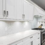 Encimera con quemadores a gas Silestone Snowy Ibiza suede