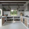 Dekton Argentium Cocina estilo rústico