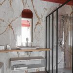 Dekton Awake baño tradicional