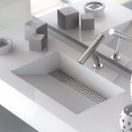 Lavabo con drenaje Silestone Blanco Zeus
