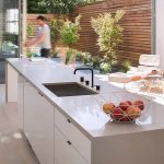 isla de cocina Silestone Niebla pulida