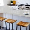 barra americana en Silestone Niebla