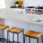barra americana en Silestone Niebla