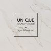 muestra con nombre de encimeras muestra ompac Unique Calacatta Gold
