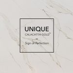 muestra con nombre de encimeras muestra ompac Unique Calacatta Gold