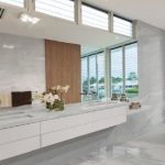 encimera de baño de mármol Bianco Guilia