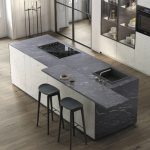 isla de cocina de granito Sensa Silver Grey