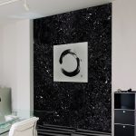 revestimiento de pared en mármol Negro Canfranc