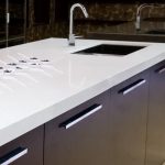 isla cocina Compac Snow