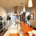 isla cocina Compac Snow pulido