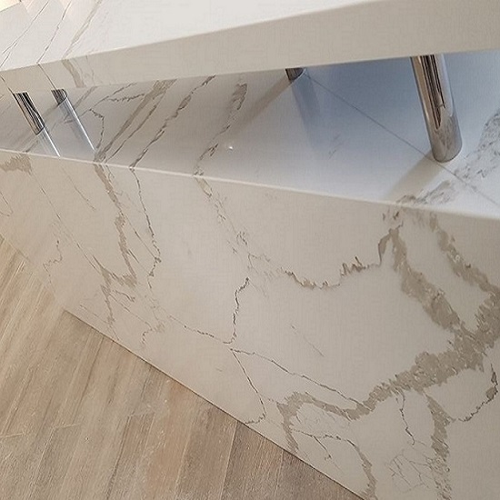 mostrador en cuarzo Technistone Crystal Calacatta Sylva