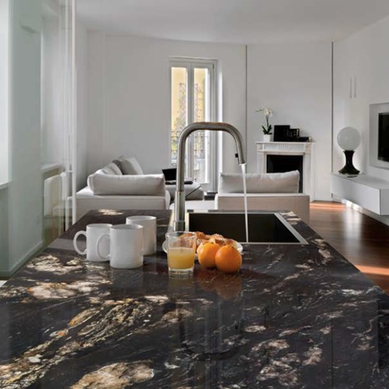 isla de cocina Naturamia Titanium Gold