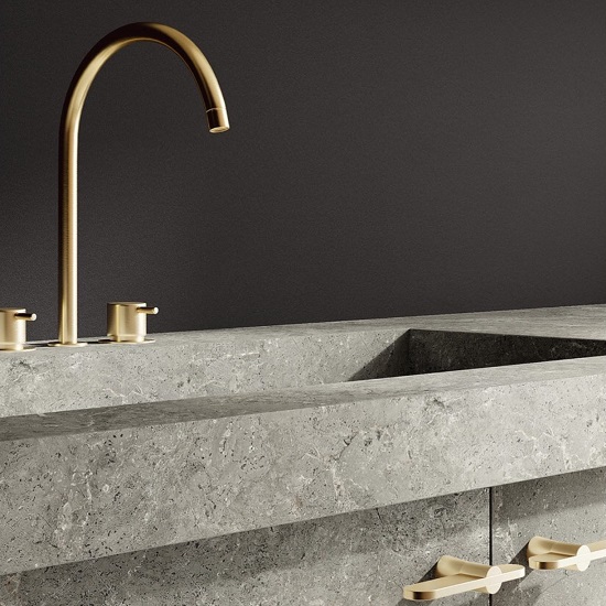 isla con fregadero Sapienstone Palladium Grey