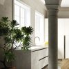 encimera y cascada Sapienstone Platinum White