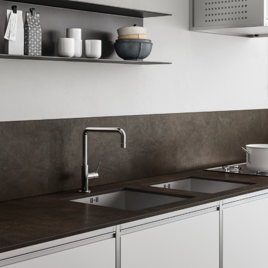 encimera y pared Sapienstone Urban Antracite