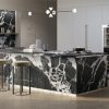 isla con cascadas Sapienstone Grand Antique 4D