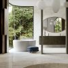 un baño con encimera Xtone Calacatta Antico en los suelos