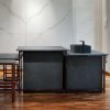 isla cocina Laminam Porfido Marrone