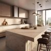 encimera Laminam Terra Di Matera en una cocina