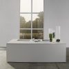 encimera porcelánica blanca Laminam Calce Bianco