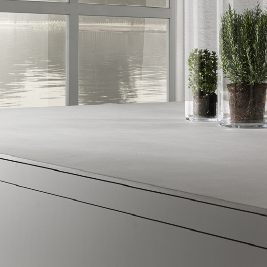 encimera Laminam Calce Bianco 2 cm grisor
