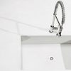 fregadero porcelanico blanco isla porcelanico Laminam Calce Bianco
