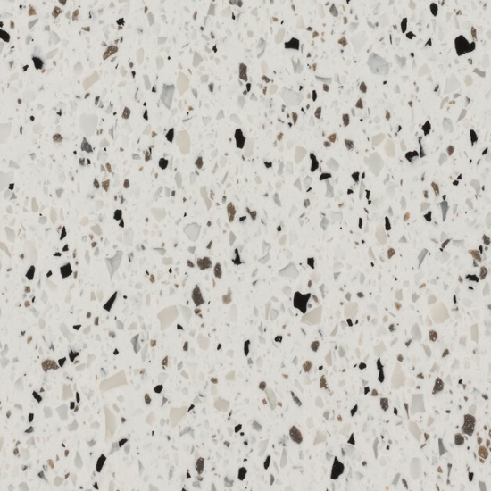 primer plano de Krion Bianco Classico terrazo