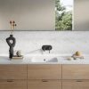 Lavabo Krion Bianco Cloud Porcelanosa aspecto mármol blanco