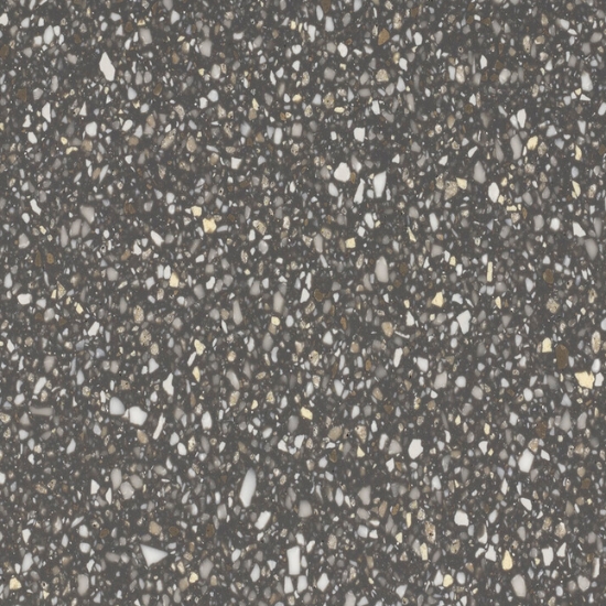 terrazo gris oscuro Krion Grafite Classico