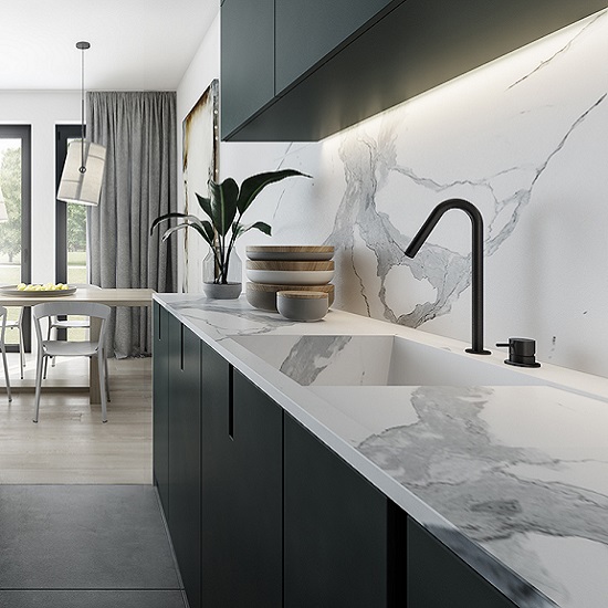 encimera y salpicadero Laminam Statuario Altissimo