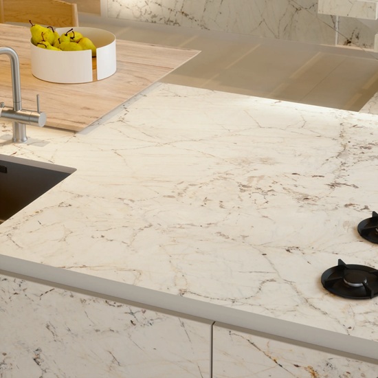 encimera Laminam Fusion White