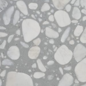 primer plano del terrazo Palladio Griso