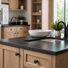 isla cocina negra Techlam Basalt Black