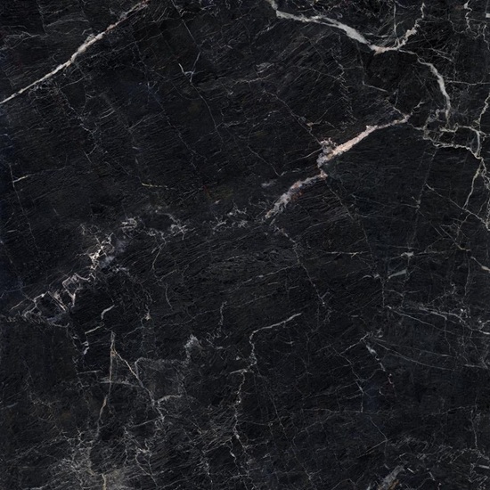 primer plano del porcelánico Laminam Negro Tarraco de colección Hispania