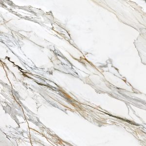 Encimera porcelánica Arklam Calacatta Paonazzo thumbnail, imitación mármol con vetas doradas para cocinas en Málaga cerca de mí.