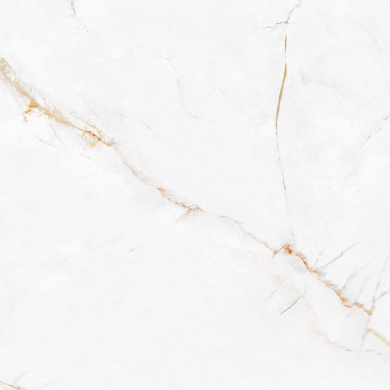 Textura close-up de encimera Arklam Syrac en blanco con vetas doradas, superficie porcelánica resistente para encimeras en Málaga